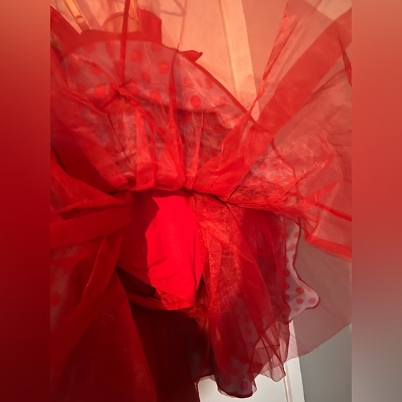 Red and blue polka dot dance dress - Picture 2 of 7